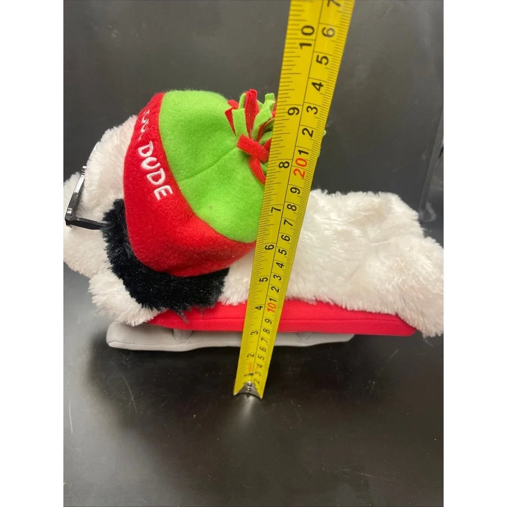 SNOOPY on‎ Sled Hallmark Plush Peanuts Sunglasses Hat 12